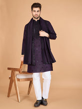 Purple Heavy Sequence Work Designer Kurta